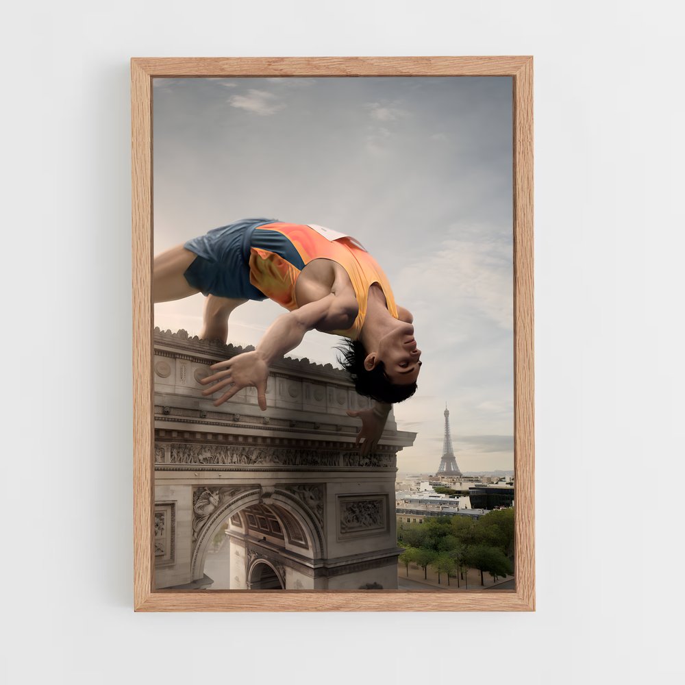 Poster Équilibre Envolé – affiche Athlétisme (vue 4)